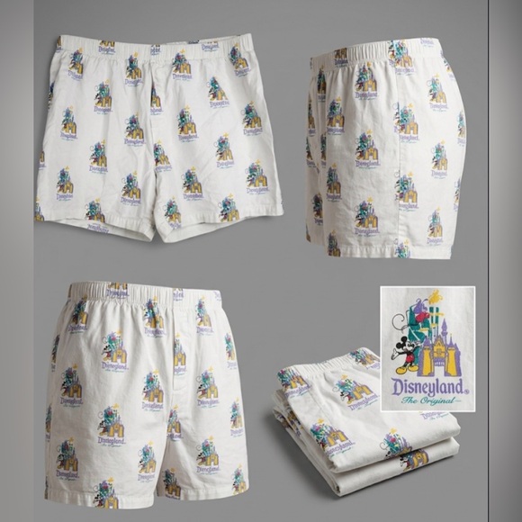 Disney Other - Disney Parks Vintage Disneyland Boxer Shorts Cotton